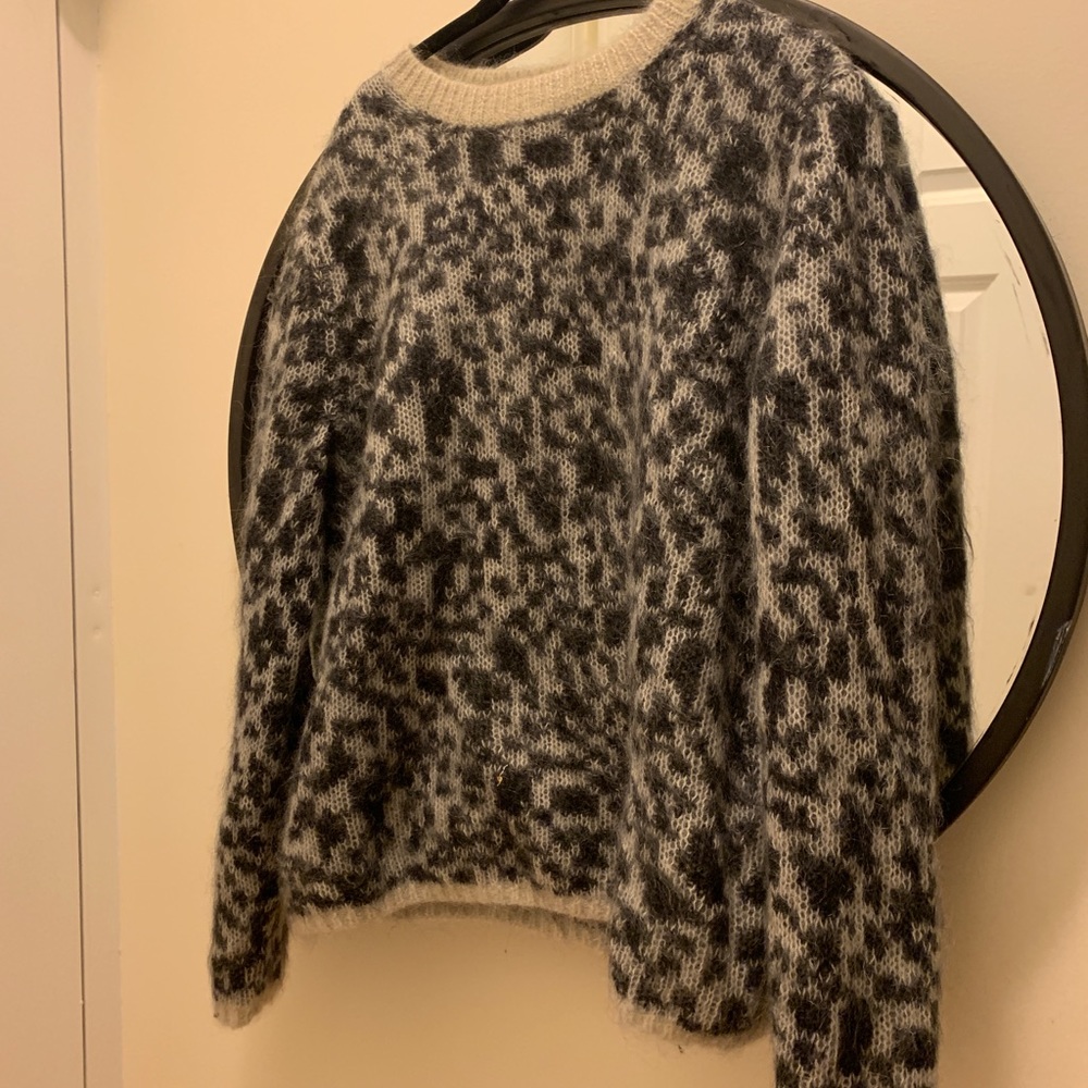 Coach mohair leopard print sweater